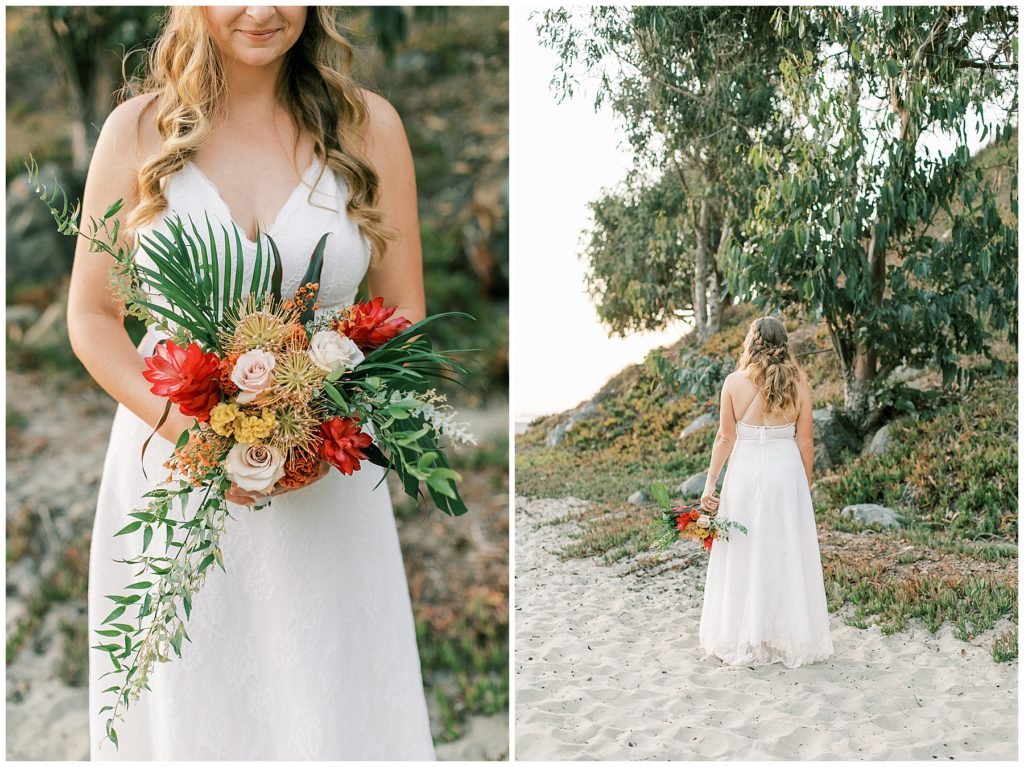 beach wedding bouquet 